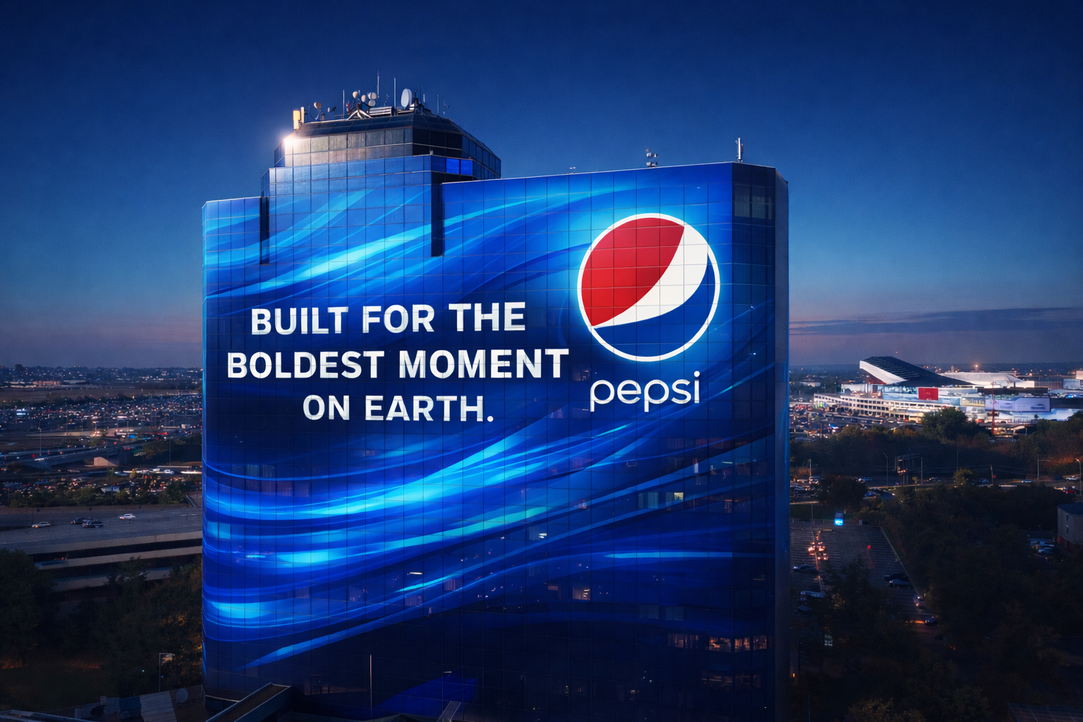 Pepsi wrapped exterior